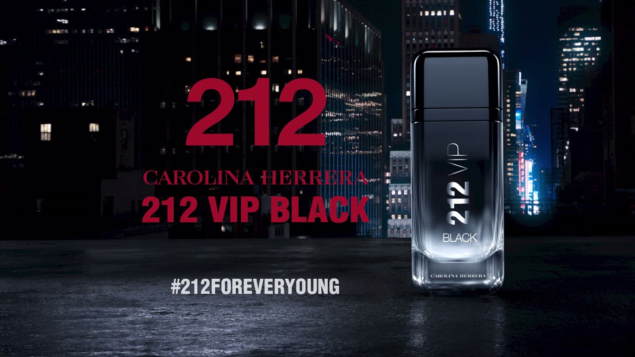 Perfume Masculino 212 VIP Black Carolina Herrera Eau de Parfum 200ml - Incolor | Zattini